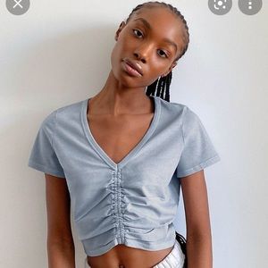 Wilfred black Levant crop top